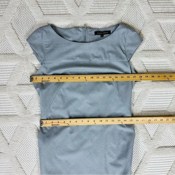Cynthia Steffe Dress Size 8 Gray Wool Blend Midi Sheath - Picture 10 of 16